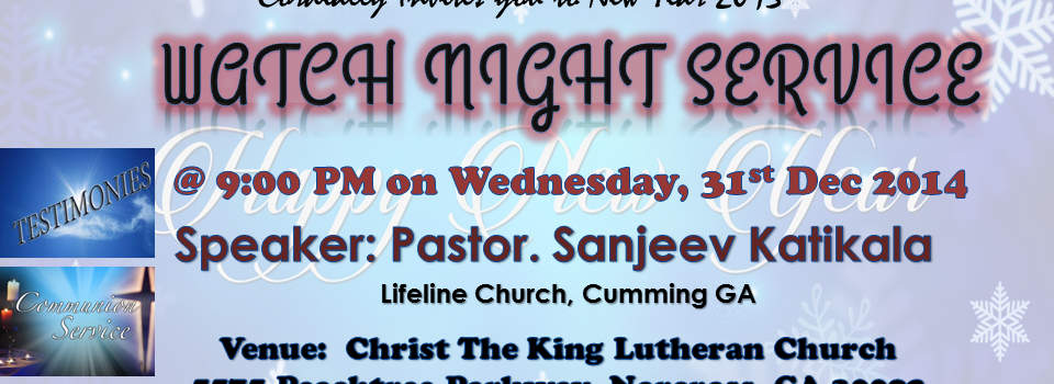 Watch Night Service Flyer